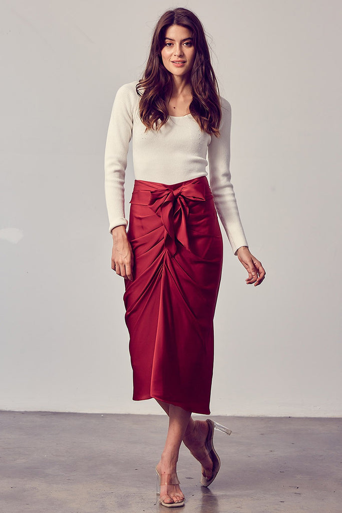 Ruby Tie Front Skirt