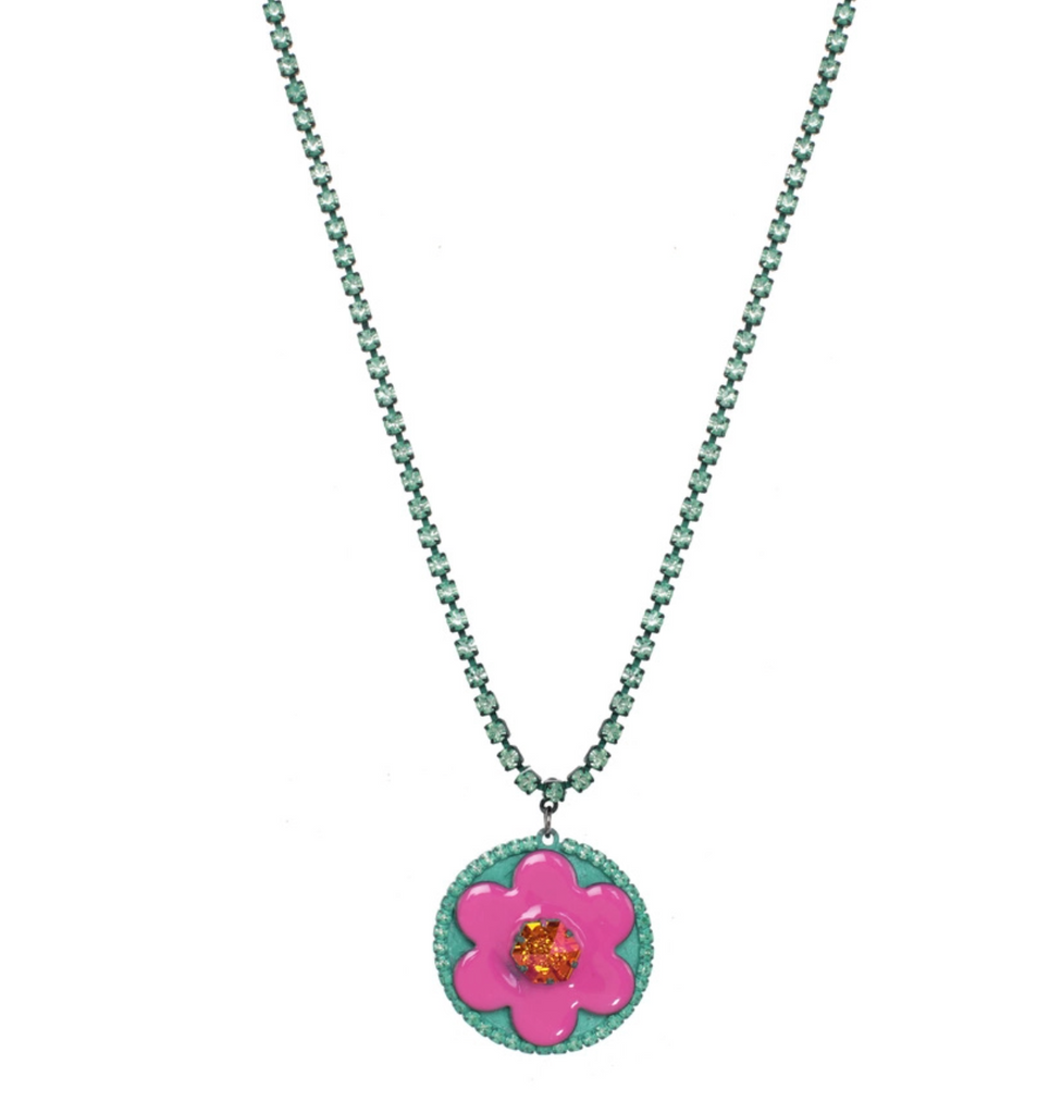 THISTLE AND MAIN Flower Power Pendant Necklace