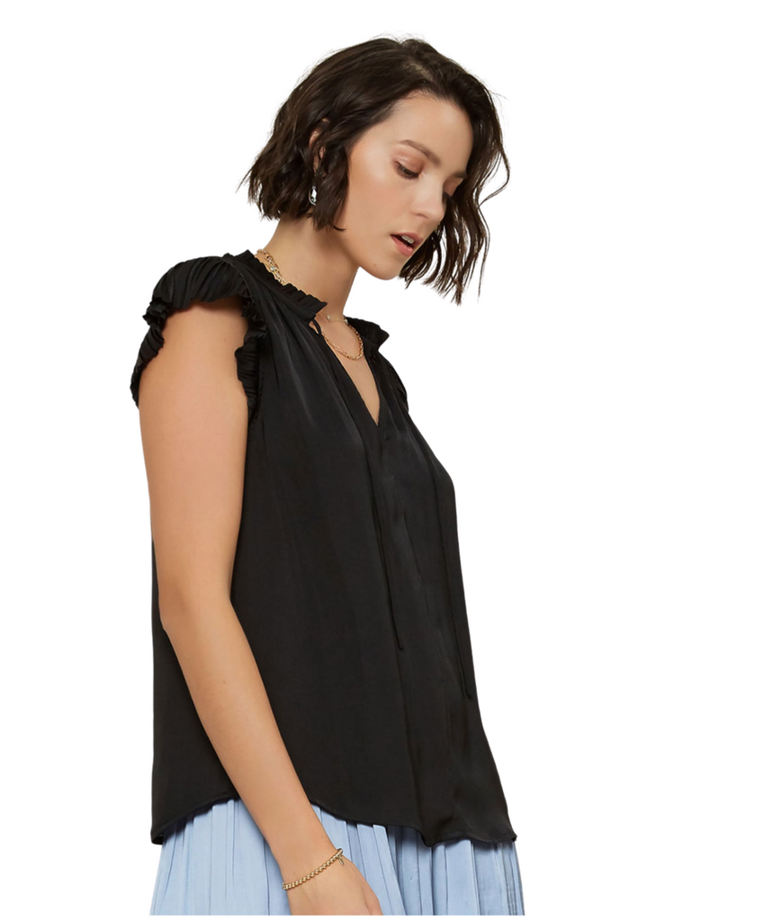 pleated sleeve blouse with easy fit by current air