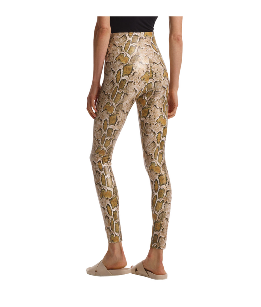 faux leather leggings snake print by commando